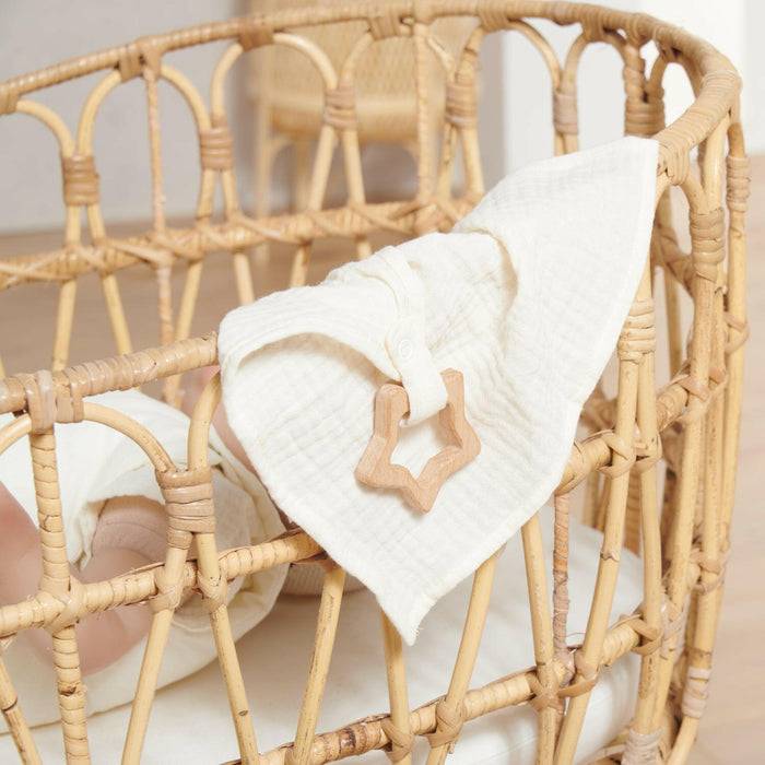 Nordic Coast Company Kuscheltuch Musselin Stern Natur Cyber Monday