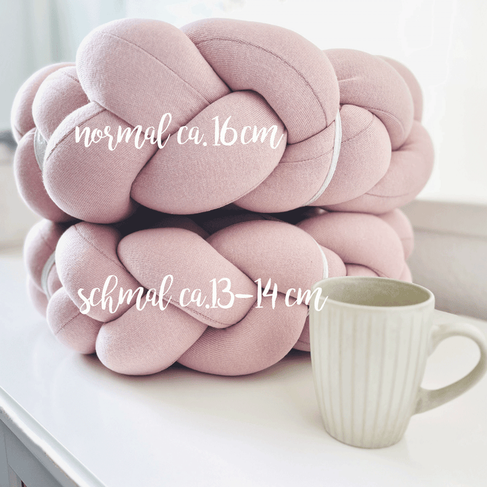 Nordic Coast Company Bettschlange geflochten Rosa Strick XL Schmal Jubiläumsangebot