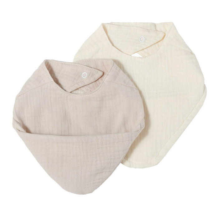 Nordic Coast Company Musselin Lätzchen-Set Sand & Natur Lagerräumung