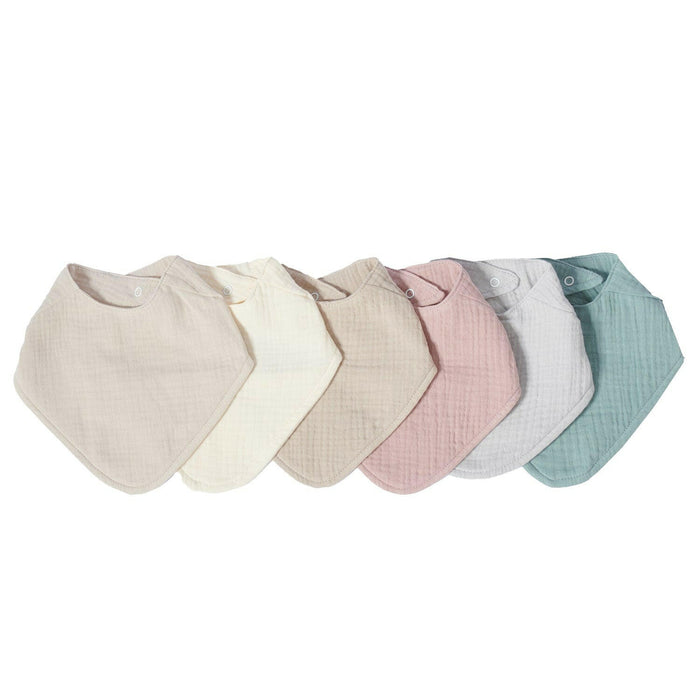 Nordic Coast Company Musselin Lätzchen-Set Grau & Mint Heißer Verkauf
