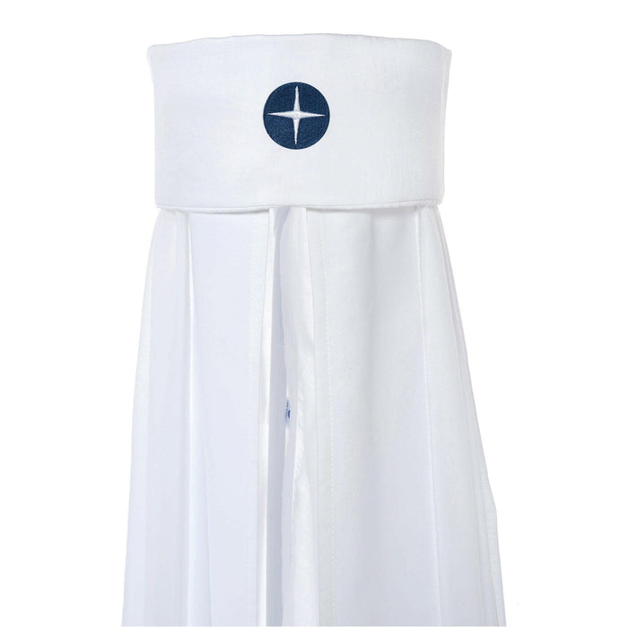 Nordic Coast Company Baby Betthimmel Weiß Dunkelblau VIP-Rabatte