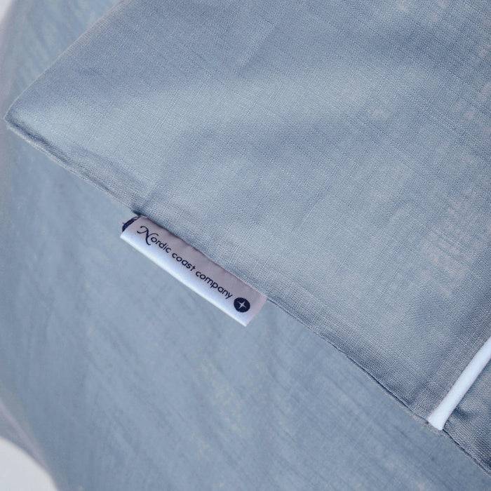 Nordic Coast Company Babybettwäsche Blau Grau Nur noch ein Tag übrig