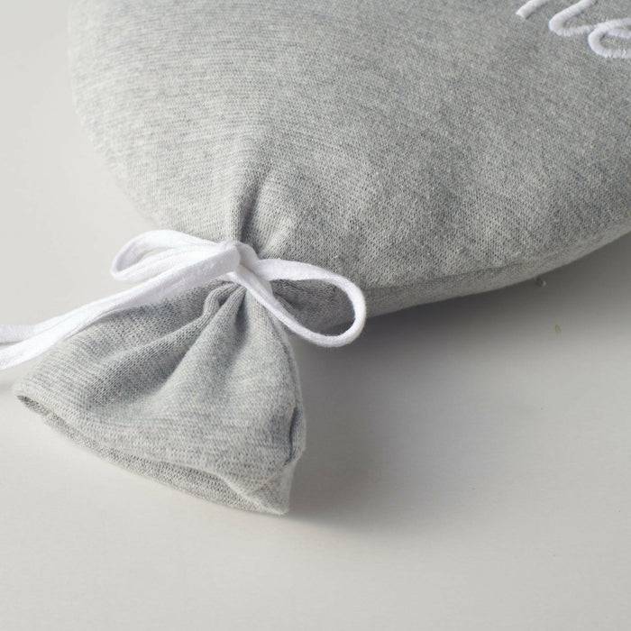 Nordic Coast Company Ballon-Kissen "Welcome Little One" Grau Versandkostenfrei
