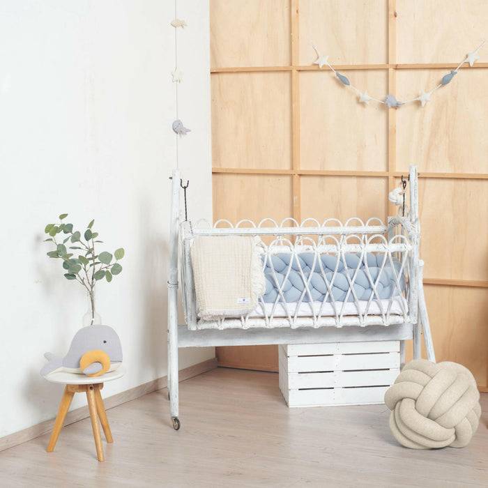 Nordic Coast Company Knotenkissen Strick Natur Flash Sale
