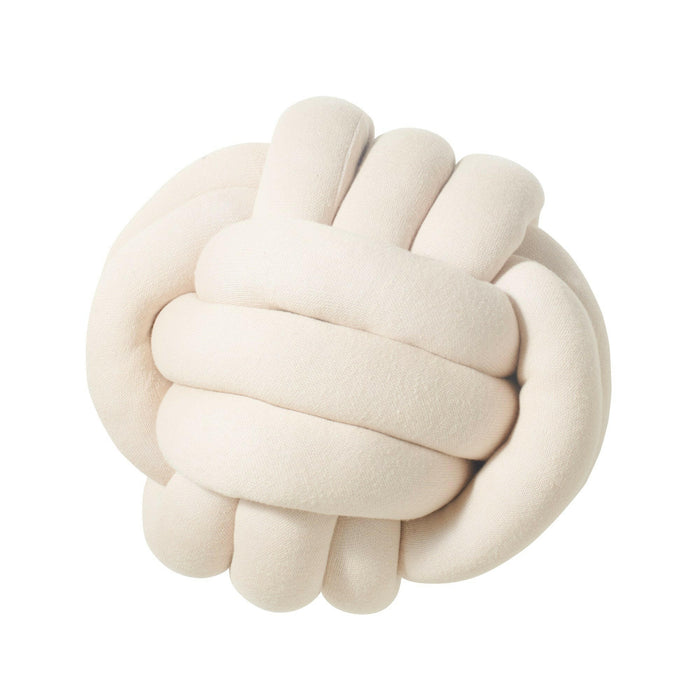 Nordic Coast Company Knotenkissen Strick Natur Flash Sale
