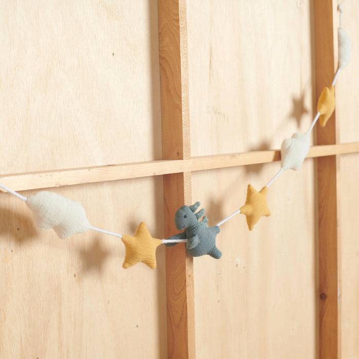 Nordic Coast Company Wandgirlande Musselin Dino Large Exklusivangebot