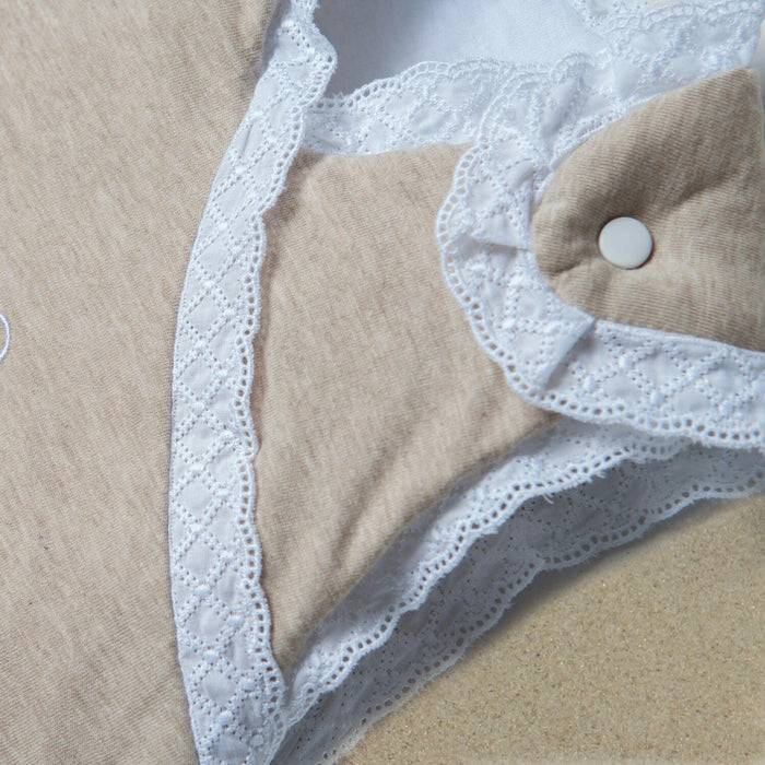 Nordic Coast Company Baby Schlafsack Beige Spitze Zeitlich begrenztes Angebot