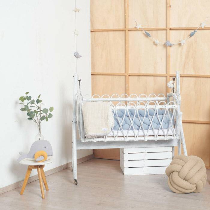 Nordic Coast Company Knotenkissen Strick Beige Super Rabatt