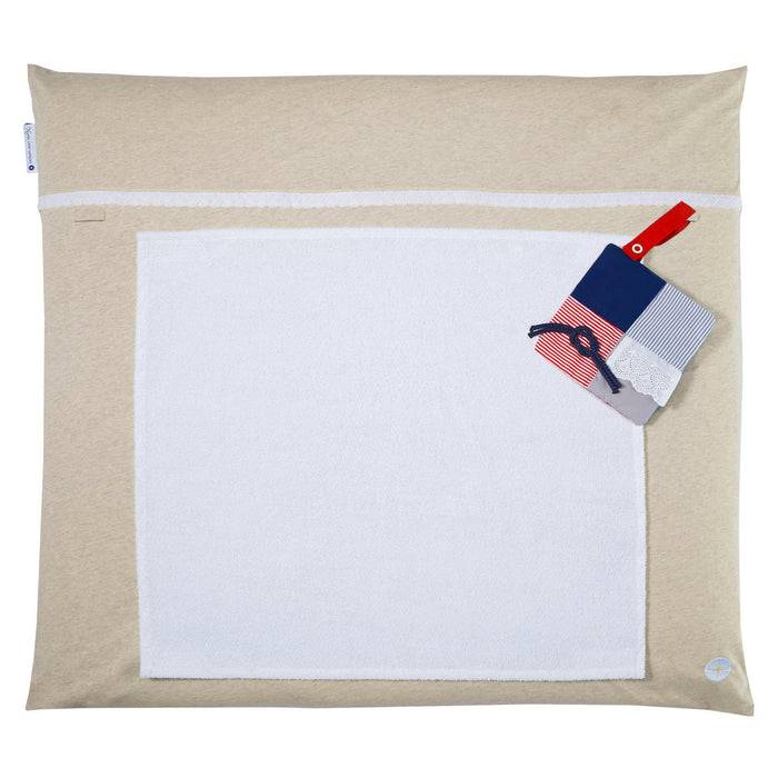 Nordic Coast Company Bezug Wickelauflage Beige Spitze zollfrei