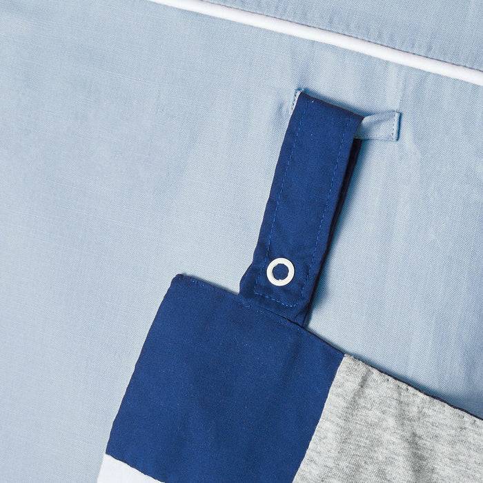 Nordic Coast Company Wickelauflage Blau Grau Hotsell