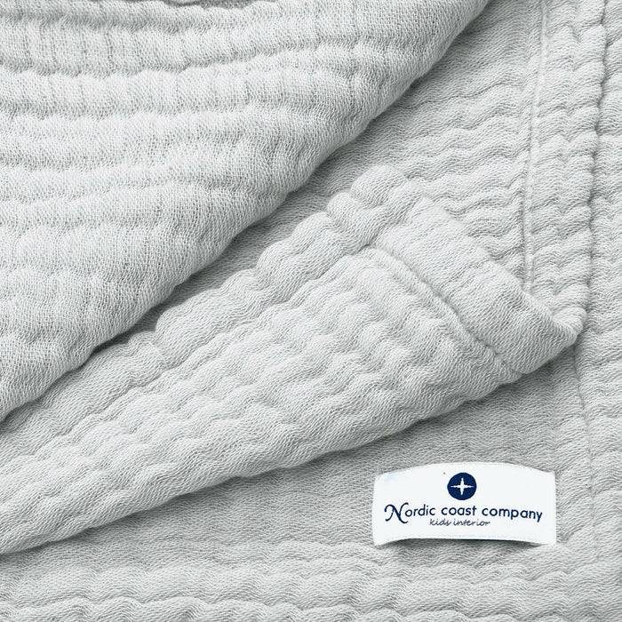 Nordic Coast Company Musselin Decke Grau Large Günstiger Verkauf