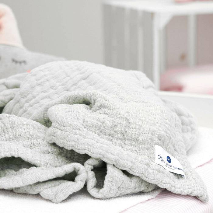 Nordic Coast Company Musselin Decke Grau Large Günstiger Verkauf