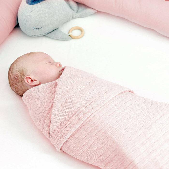 Nordic Coast Company Musselin Decke Rosa Blitzverkäufe