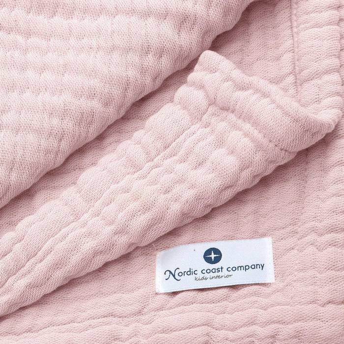 Nordic Coast Company Musselin Decke Altrosa Kostenloser Versand