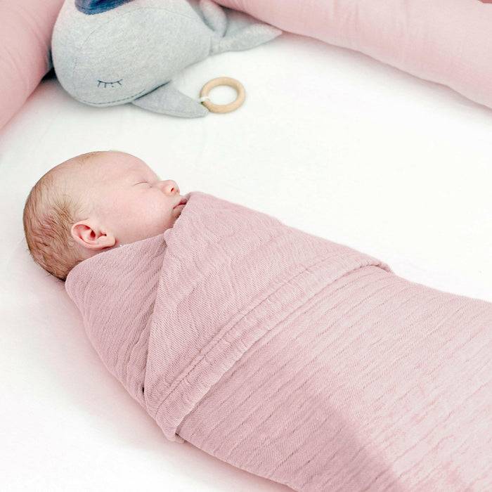 Nordic Coast Company Musselin Decke Altrosa Kostenloser Versand
