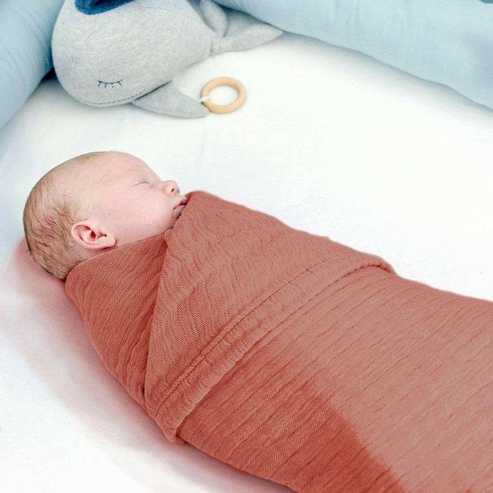 Nordic Coast Company Musselin Decke Kupfer Rot Limitierter Zeitrabatt