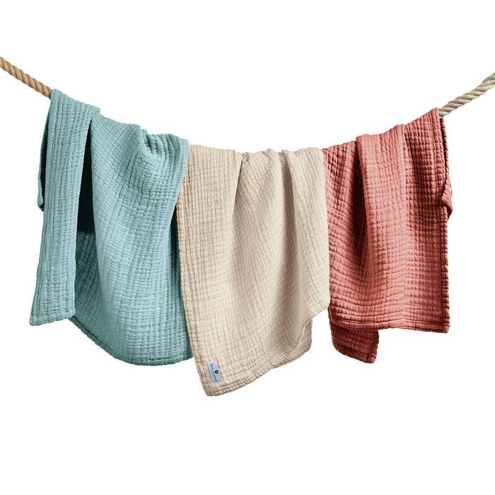 Nordic Coast Company Musselin Decke Kupfer Rot Limitierter Zeitrabatt