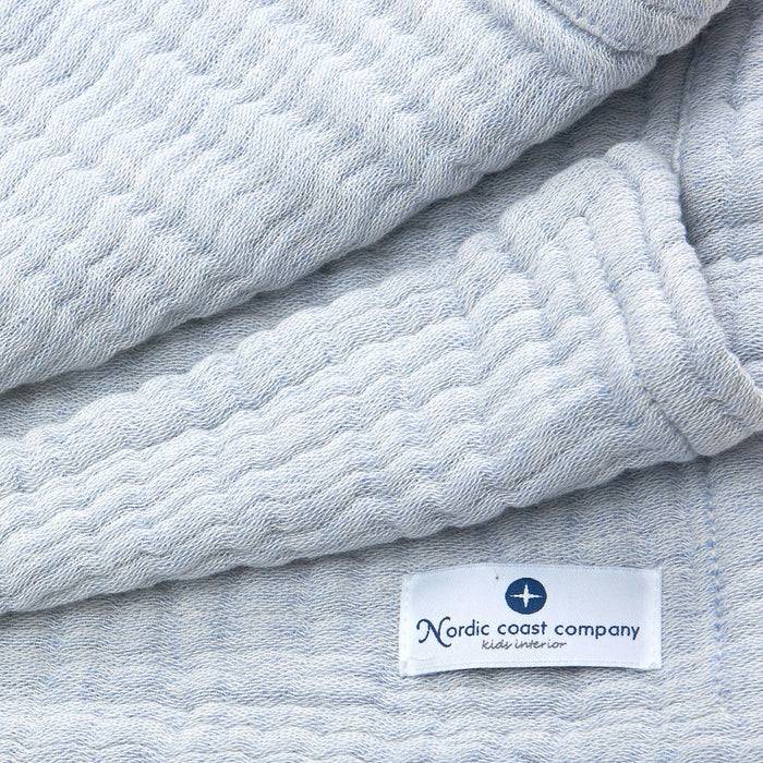 Nordic Coast Company Musselin Decke Blau Fabrik Onlineshop
