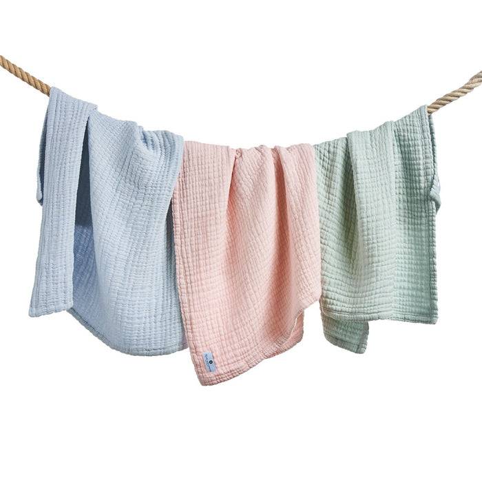 Nordic Coast Company Musselin Decke Blau Fabrik Onlineshop