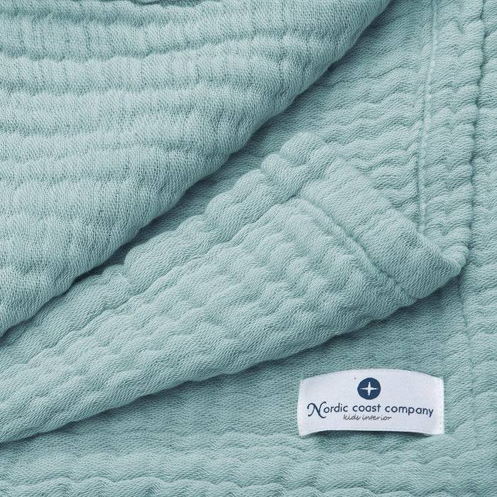 Nordic Coast Company Musselin Decke Jade Grün Fabrikpreis