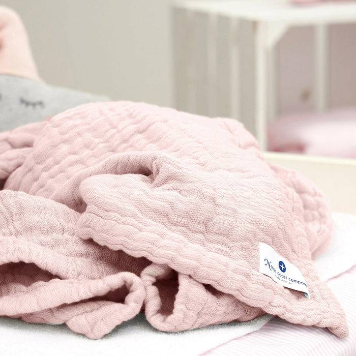 Nordic Coast Company Musselin Decke Rosa Large Räumungsverkauf