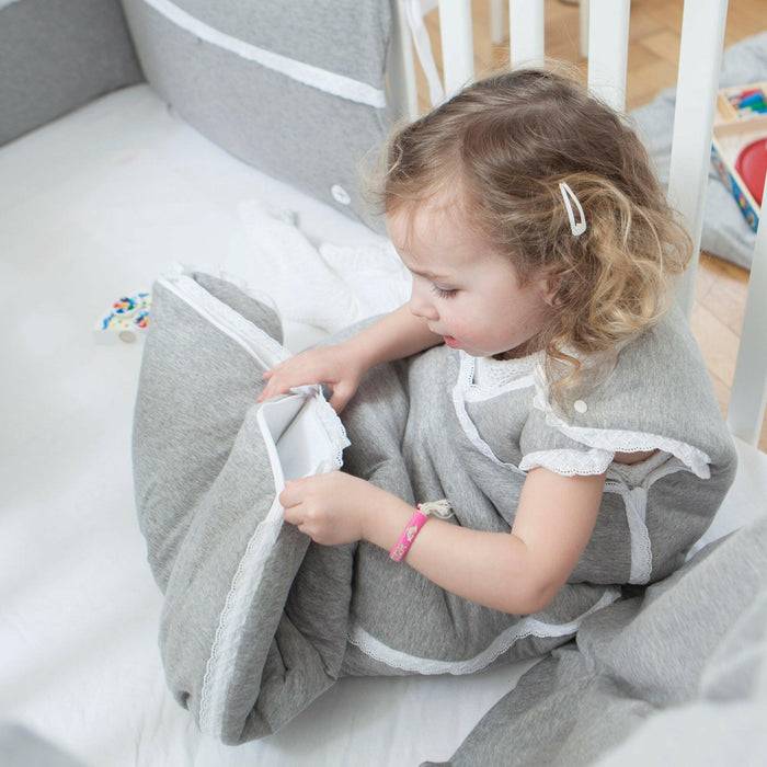 Nordic Coast Company Baby Schlafsack Grau Spitze Sonderangebote