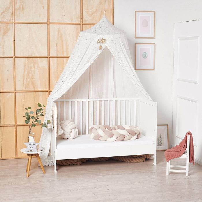 Nordic Coast Company Bettschlange geflochten Trio Altrosa Outlet