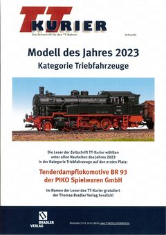Piko TT Dampflok BR 93.0 DR III Artikelnummer: 47130 Nur noch ein Tag übrig