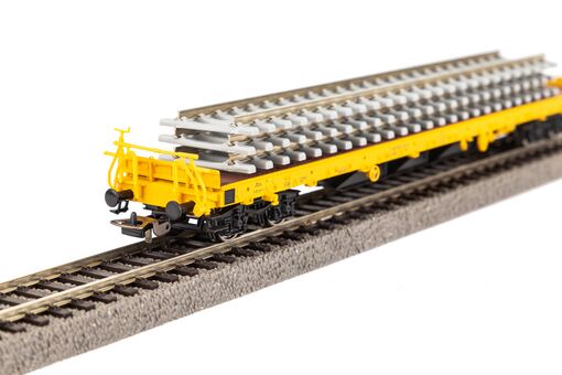 Piko Flachwagen Rs Bauzug VI beladen mit Betonschwellenstapel Artikelnummer: 24501 Rabatte dieses Monats