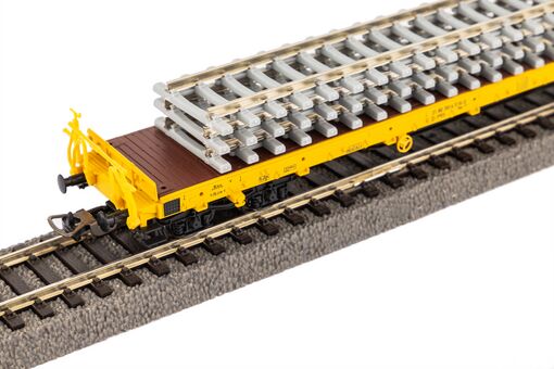 Piko Flachwagen Rs Bauzug VI beladen mit Betonschwellenstapel Artikelnummer: 24501 Rabatte dieses Monats
