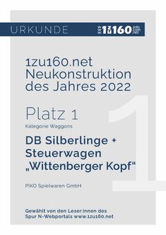 Piko N Personenwagen n-Steuerwagen "Wittenberger Kopf" DB AG V Artikelnummer: 40611 Discount Store für neue Produkte