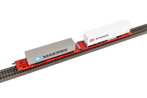 Piko Taschenwagen T3000e mit 1 PNO Trailer und 1 40' Container Maersk Artikelnummer: 24619 Black Friday Preise