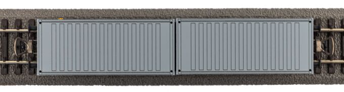 Piko Containertragwagen DR IV 2 x 20' Container "VEB PIKO" Artikelnummer: 27709 Schlussverkauf