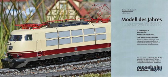Piko G E-Lok BR 103 DB IV Artikelnummer: 37440 2025