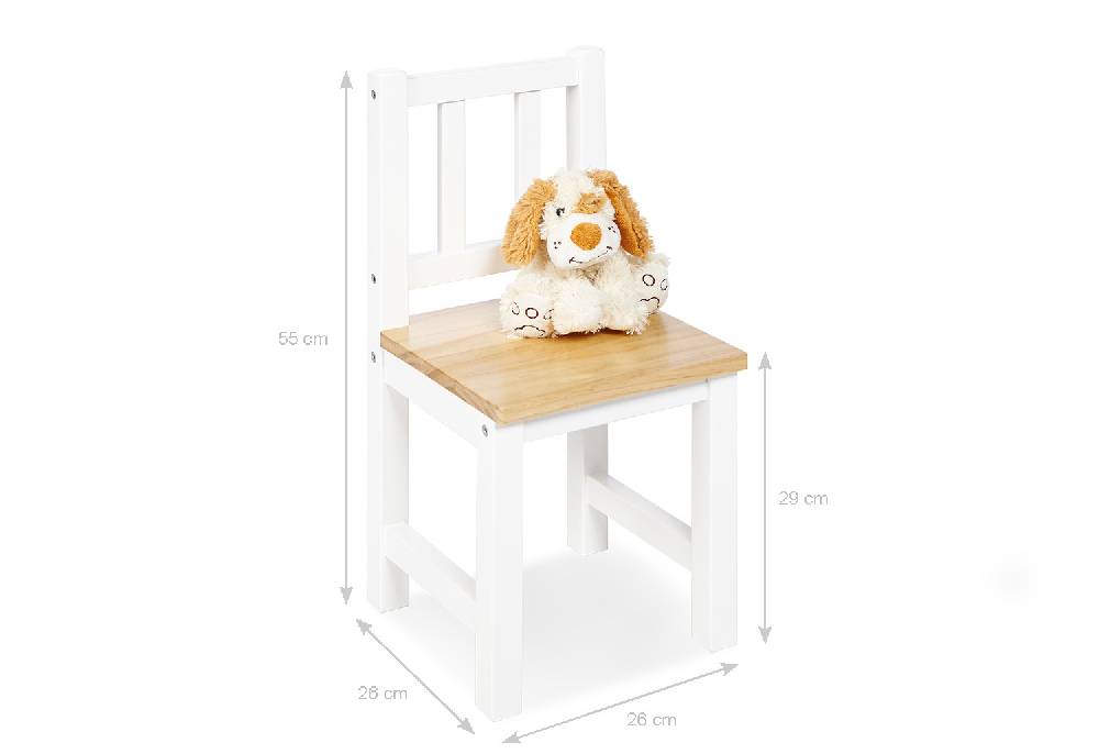 Pinolino Kindersitzgruppe 'Fenna', weiß/natur, 3-tlg Clearance-Verkauf