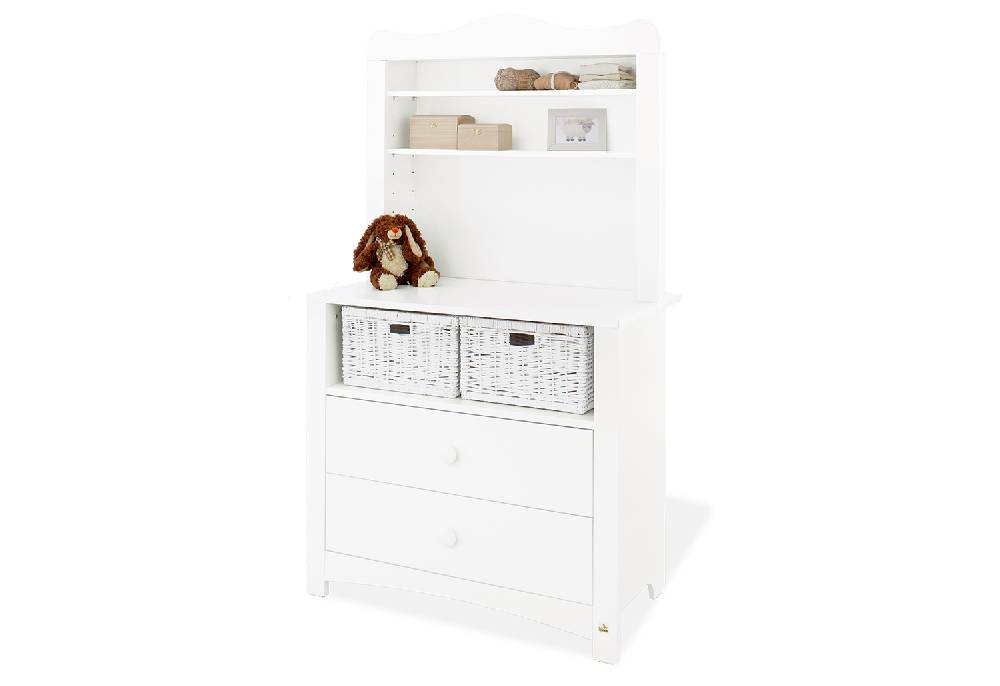 Pinolino Wickelkommode 'Florentina' breit inkl. breitem Regalaufsatz, 2-tlg Saisonale Angebote