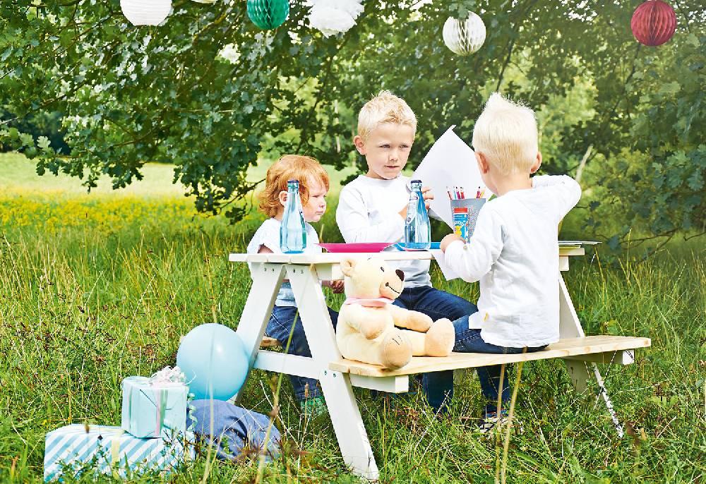 Pinolino Kindersitzgarnitur 'Nicki für 4', weiß Limitierter Zeitrabatt