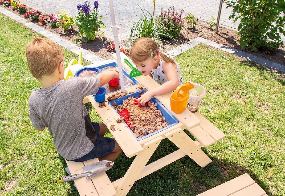 Pinolino Kindersitzgarnitur 'Matsch-Nicki für 4', natur Flash Sale