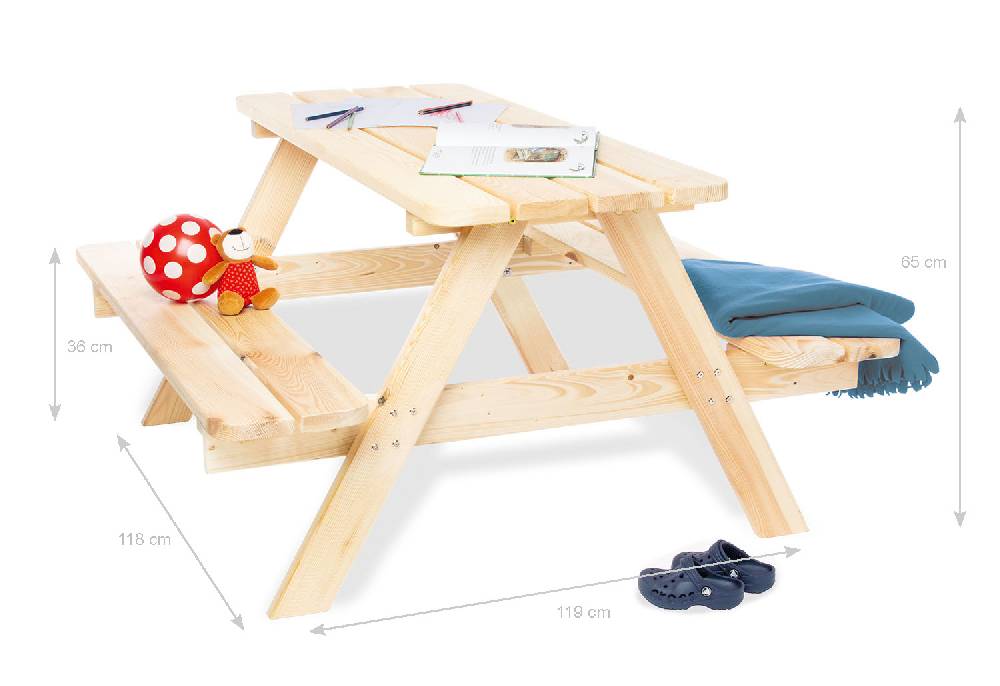 Pinolino Kindersitzgarnitur 'Nicki für 4 Maxi', natur Exklusivangebot