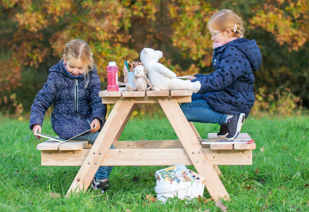 Pinolino Kindersitzgarnitur 'Nicki für 4 Maxi', natur Exklusivangebot