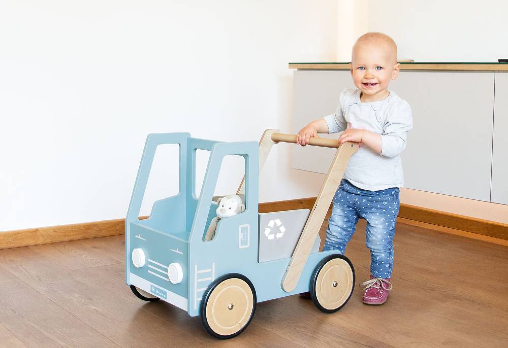 Pinolino Lauflernwagen 'Kipplaster Fred', blau Kostenloser Versand international