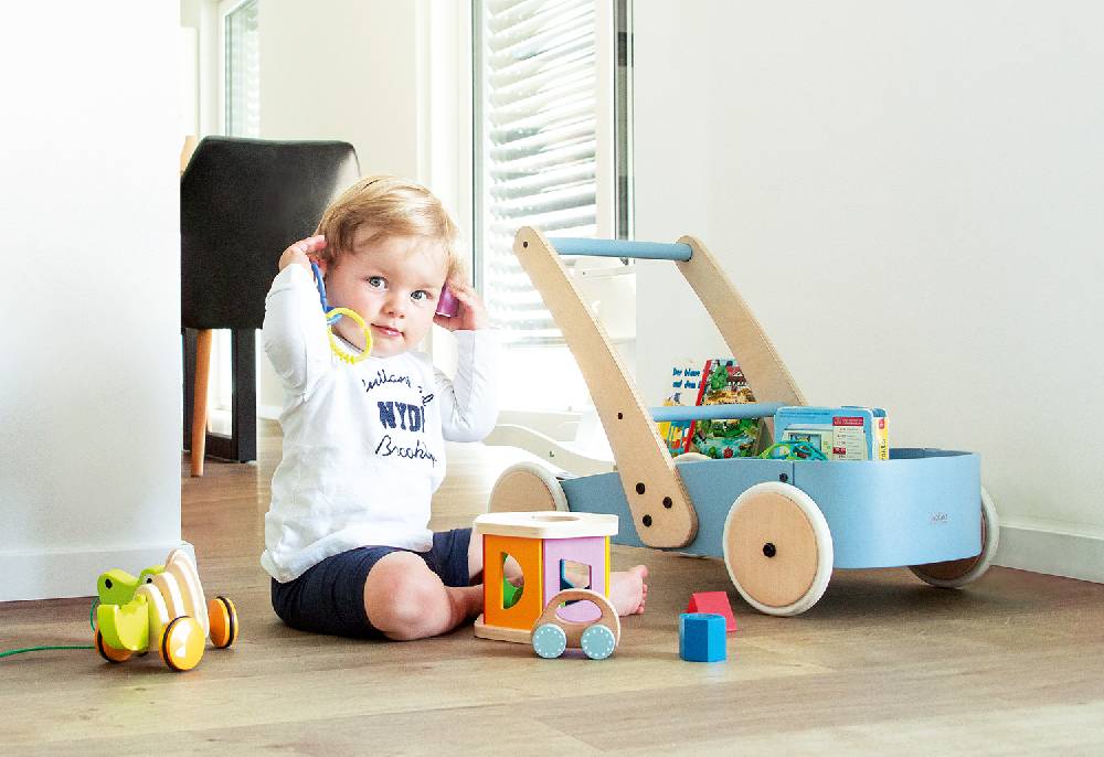 Pinolino Lauflernwagen 'Fiete', blau Begrenzt auf 3 Tage