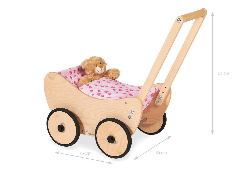 Pinolino Puppenwagen 'Trixi', natur, 2-tlg 2025