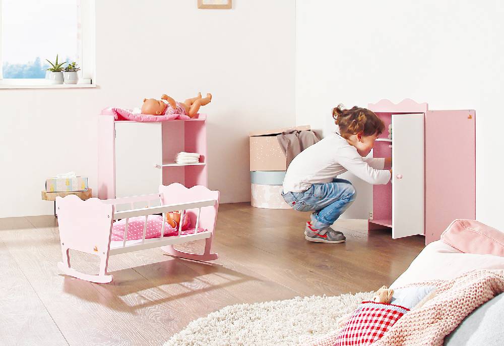 Pinolino Puppenschrank 'Jasmin', 4-tlg Kostenloser Versand