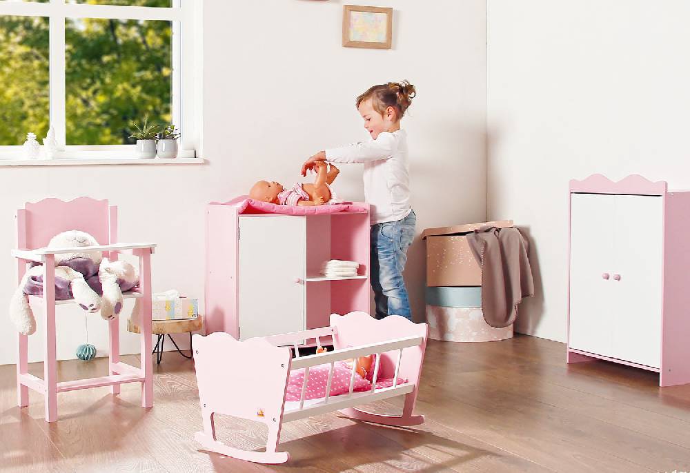 Pinolino Puppenschrank 'Jasmin', 4-tlg Kostenloser Versand
