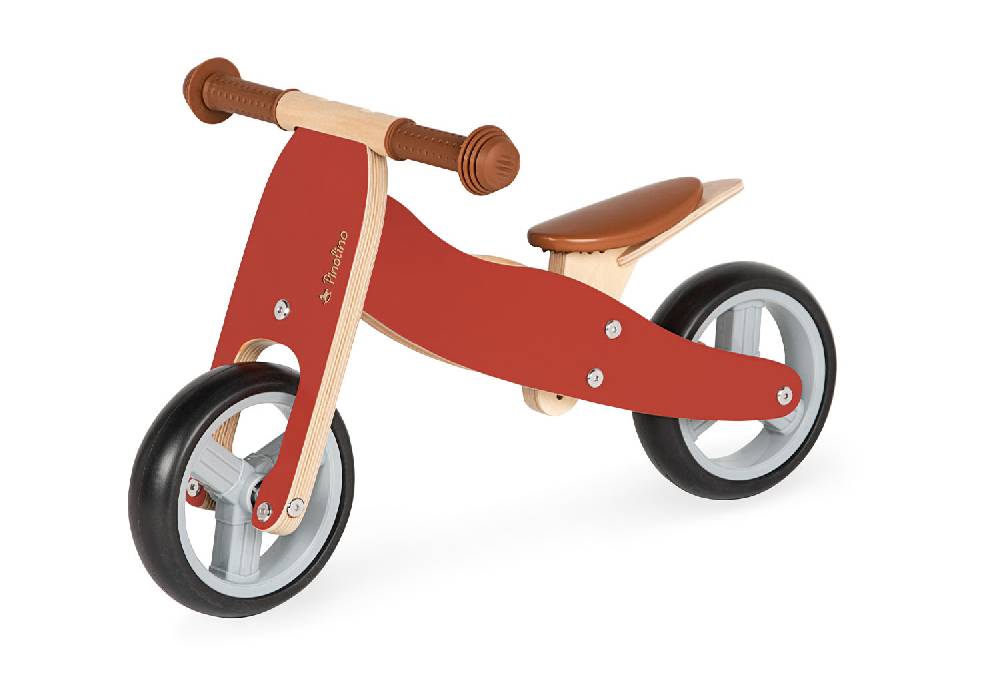 Pinolino Mini-Laufdreirad 'Charlie', rot/natur - Auslaufartikel Discount Store für neue Produkte