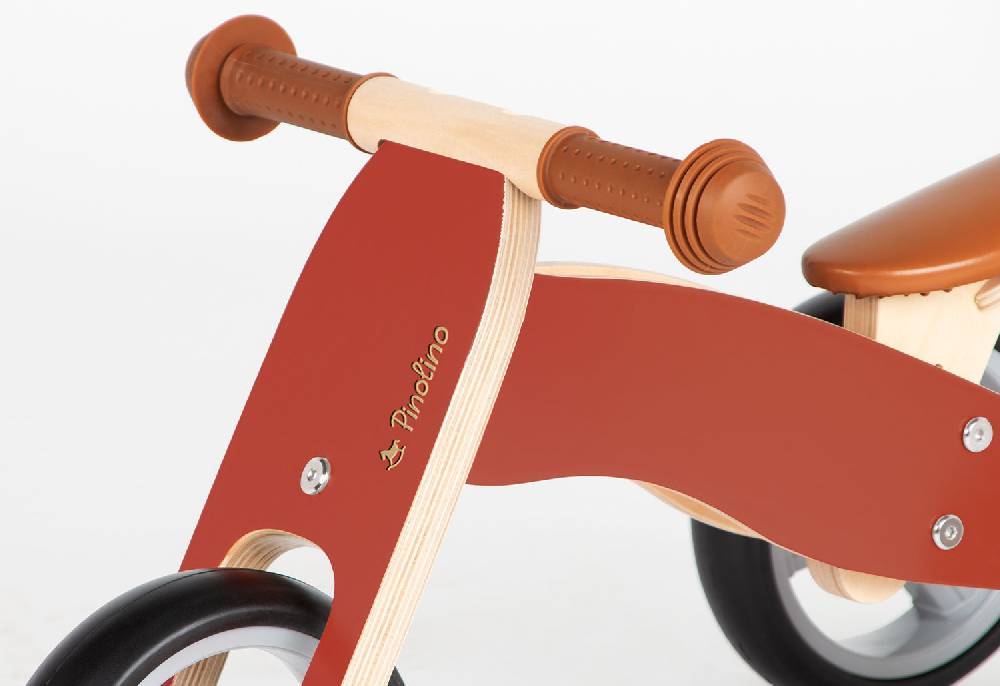 Pinolino Mini-Laufdreirad 'Charlie', rot/natur - Auslaufartikel Discount Store für neue Produkte