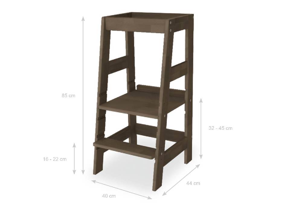 Pinolino Lernturm 'Fino', braun lasiert - Auslaufartikel Black Friday