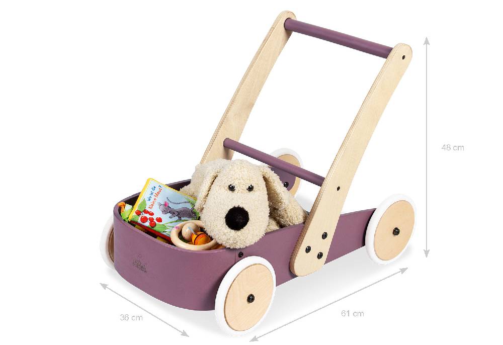 Pinolino Lauflernwagen 'Fiete', brombeer - Schnäppchenartikel Black Friday Preise