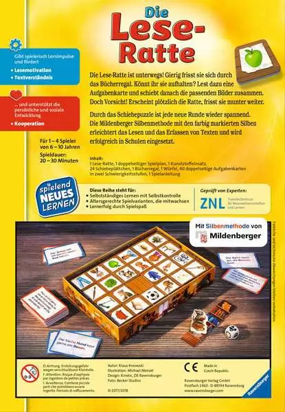 Ravensberger Matratzen Die Lese-Ratte - Kinderspiel ab 6 Jahren Lagerräumung